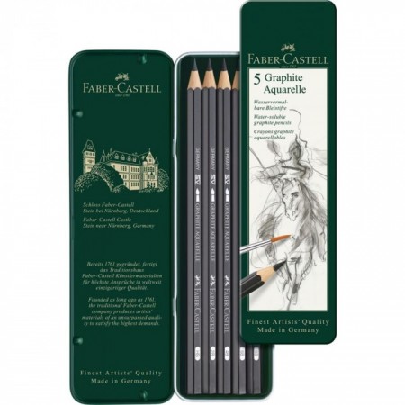 5-Pieces Graphite Aquarelle Pencil